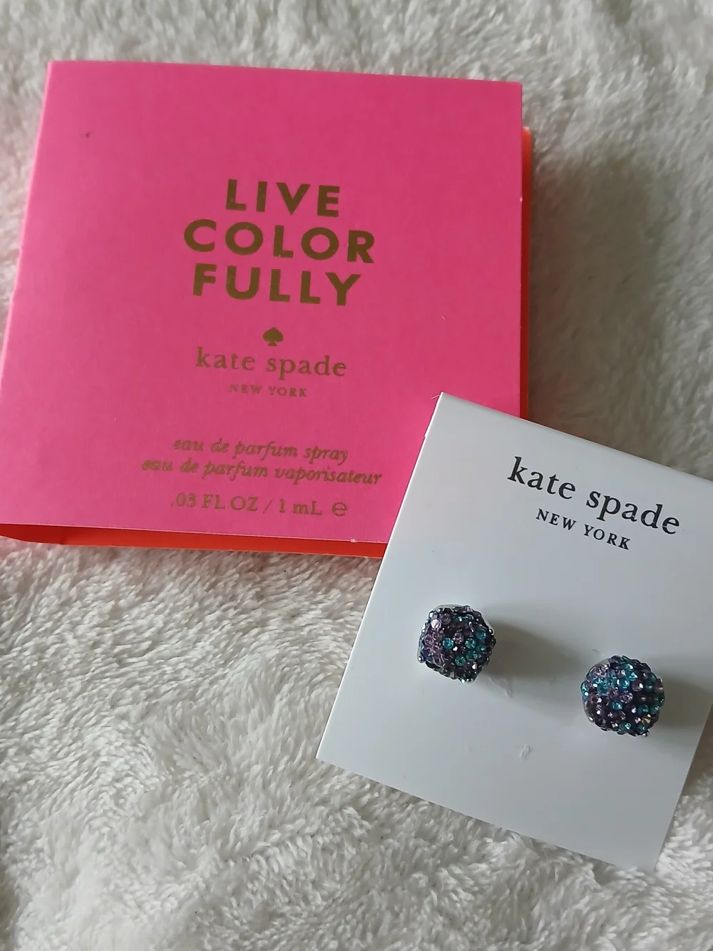 kate spade Crystal Confetti Cluster Stud Earrings + 